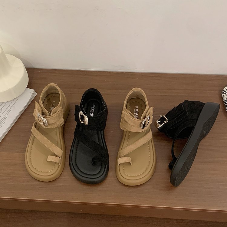 Niche Fashion Retro Thick Soled Roman Sandals For Women's New Fashion Sandals