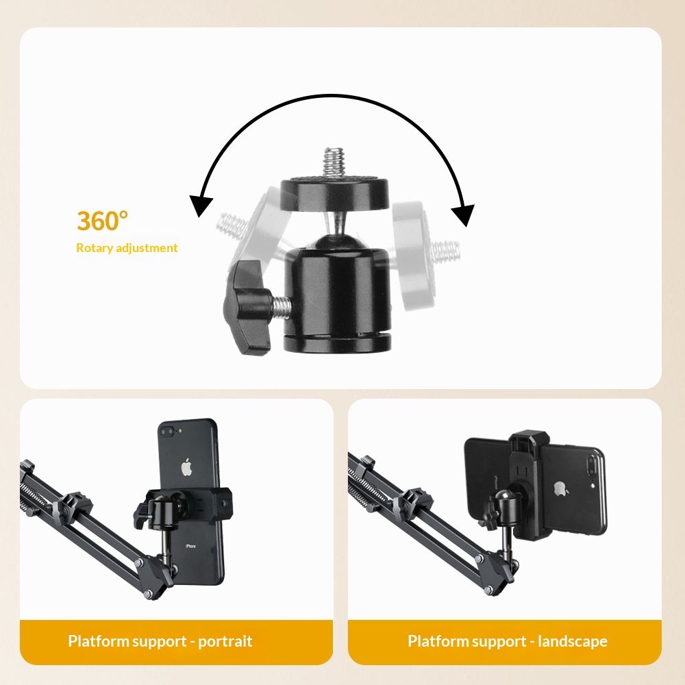 Mobile Phone Desktop Shooting With A Downward-angle Stand And Fill Light