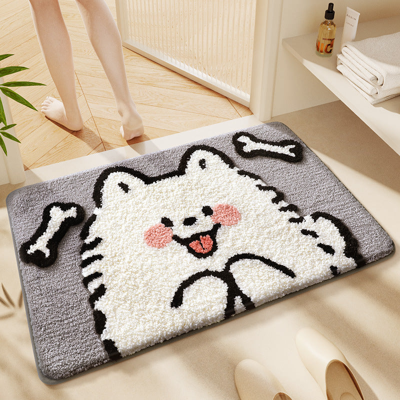 Thickened Faux-cashmere Bathroom Bath Mat