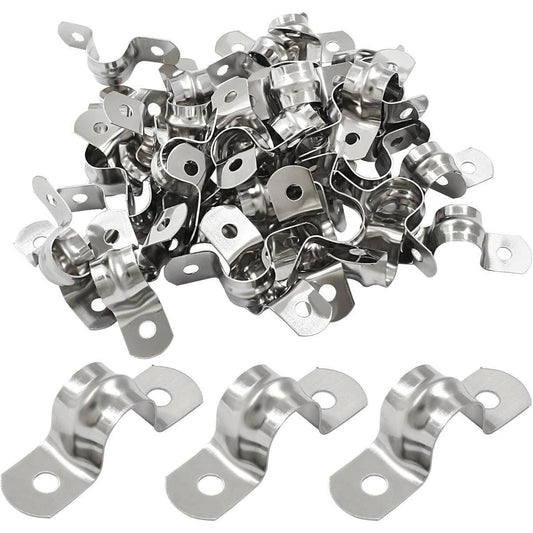 75 U-shaped Pipe Clamps, Versatile Plastic Cable Clamps For Cable Management, Practical Cable Holders For Walls And Ceilings, Universal Mounting Accessories—hand Tools