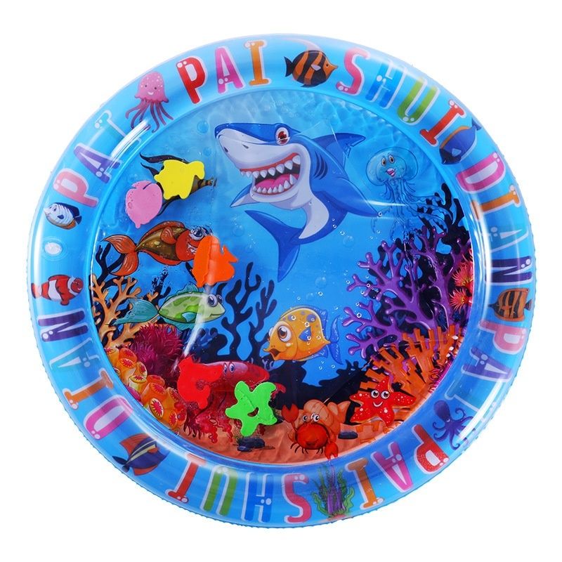 Extra Large Thick Ocean Fish Crawling Water Mat Toy Pet Cushion