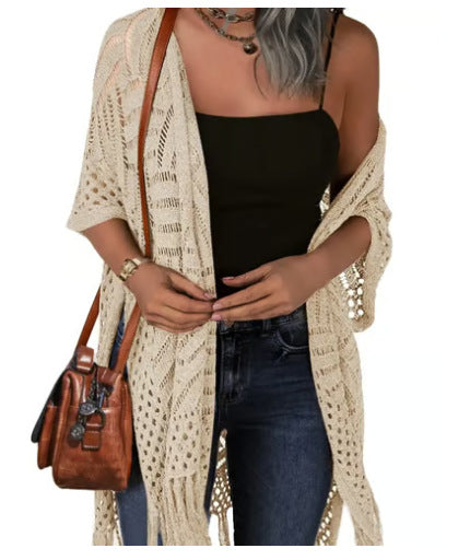 Outdoor Beach Vacation Sun-protection Knitwear