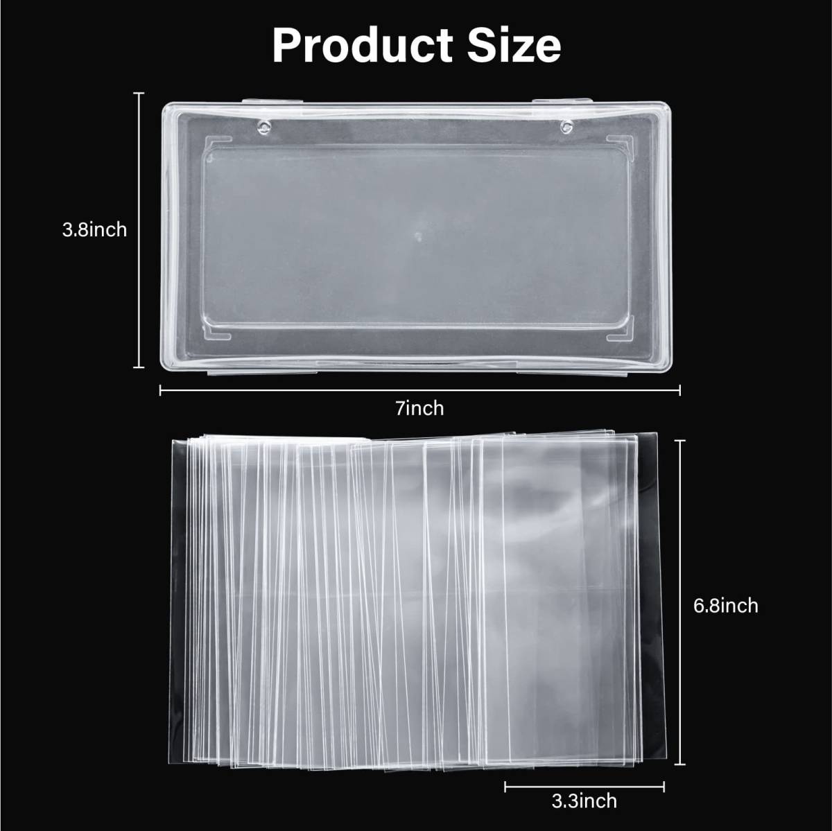 Banknote And Commemorative Coin Protective Pouches Storage Bags 100-piece Collection Box