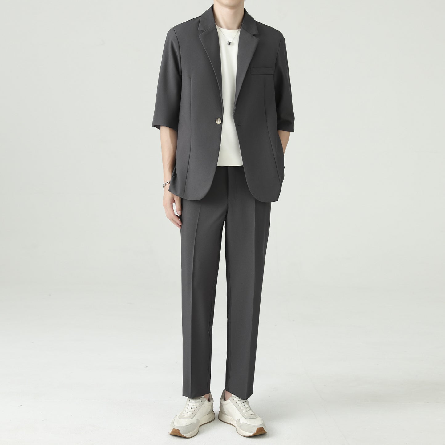 Mens Spring Lightweight Fashion Casual Set