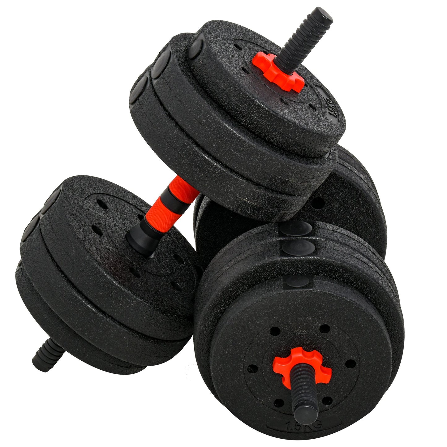 2 In 1 Hanteln Set 25 Kg Verstellbare Kurzhantel & Langhantel Professionell Dumbbell Krafttraining Und Gewichtheben Für Zuhause Fitness