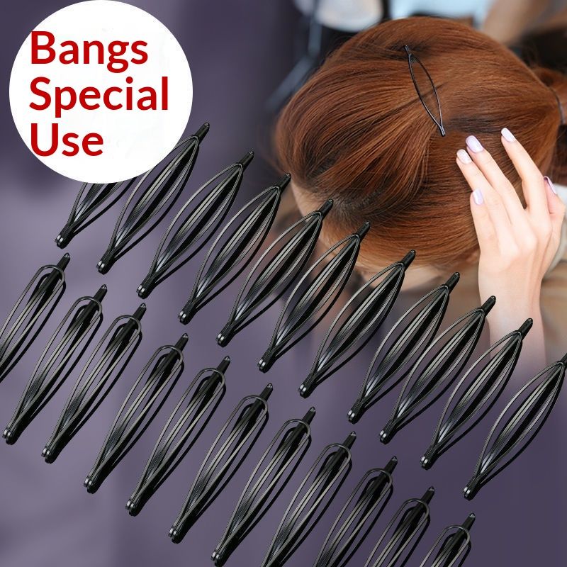 One-prong Hair Clip Black Headpiece Back-of-head Hairpin