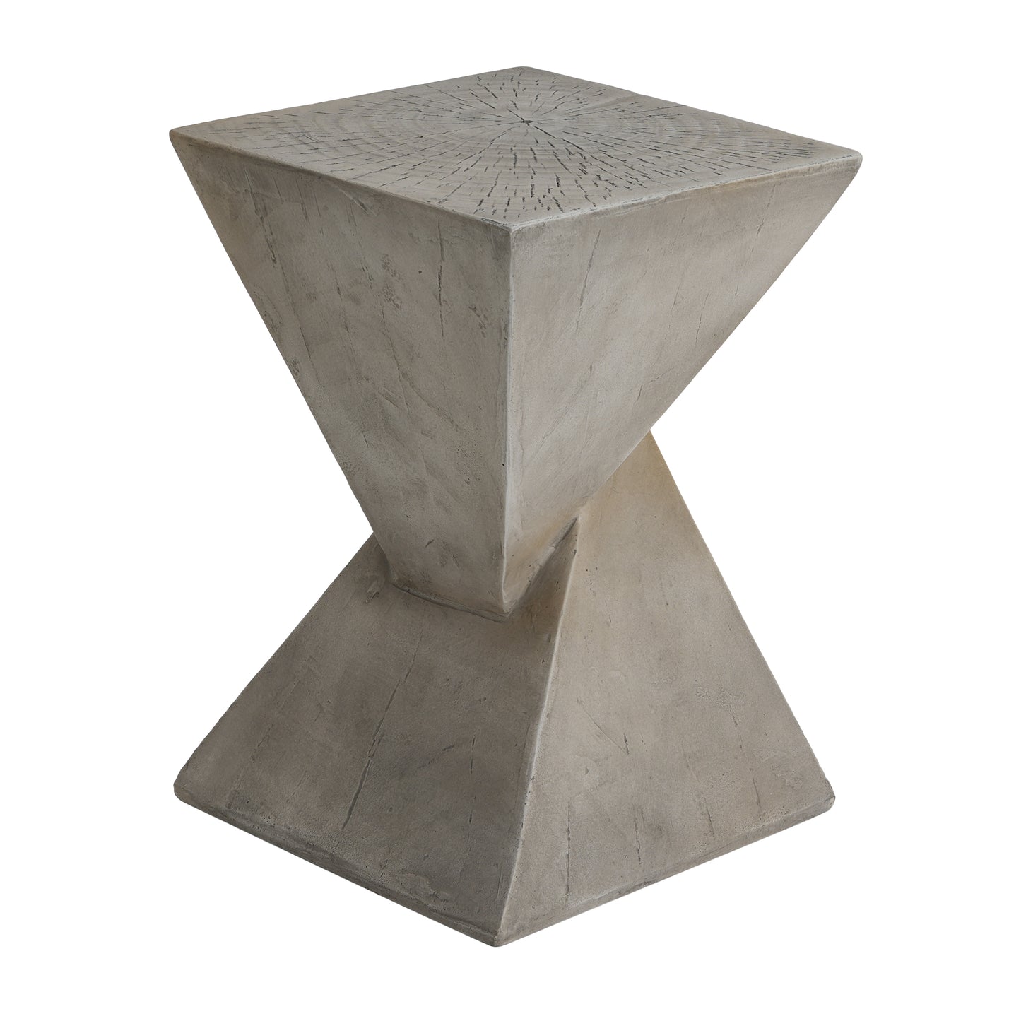 TESS Modern Side Table -Stylish Cent Table Compatible With Living Room, Bedroom, Or Office -Versatile Home Furniture With Design And Sturdy Construction,Light Gray Color