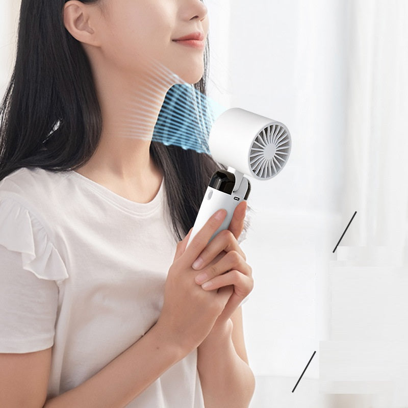 Digital Display Desktop Folding Mini New Type Leafless Cooling Handheld Fan