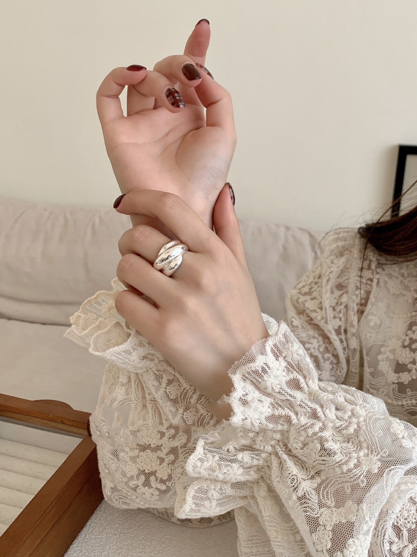 Korean Heavy Industries Sterling Silver Ring For Women