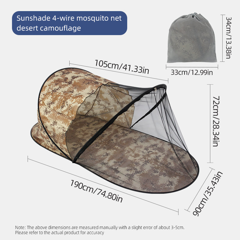 All-in-One Portable Outdoor Sunshade, Mosquito Net, And Nap Mat