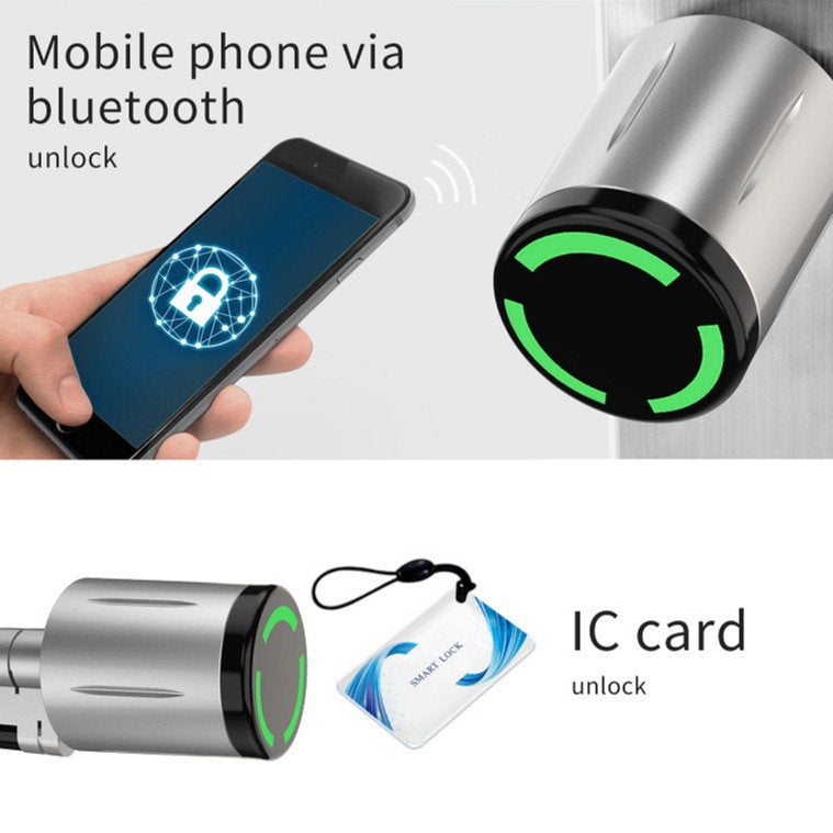 Smart Lock Cylinder With Multiple Unlocking Methods Fingerprint And Password