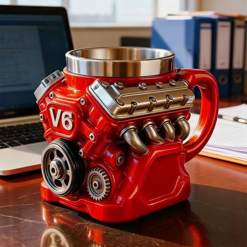 New Engine Resin Cup Engine Ornament High-end Personalized Craftwork