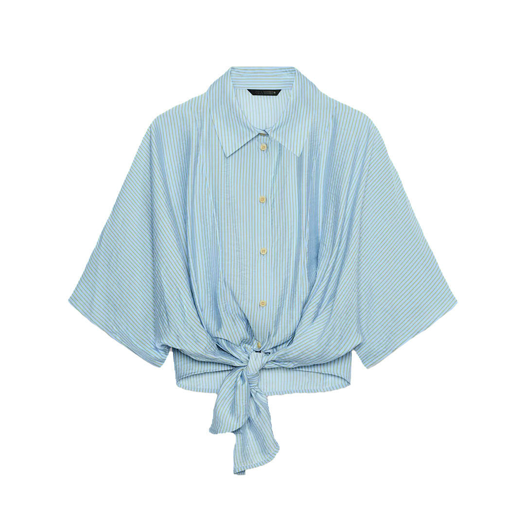New Stylish And Versatile Striped Casual Long-sleeve Top