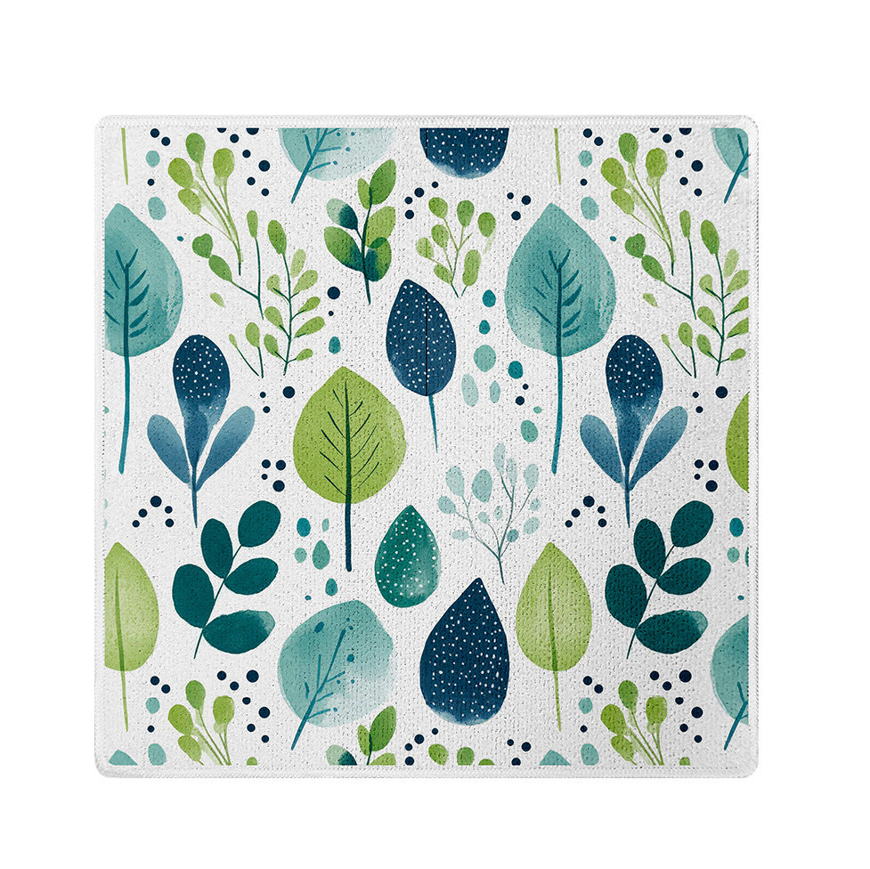 Printed Microfiber Kitchen Cleaning Cloth Small Square Towel
