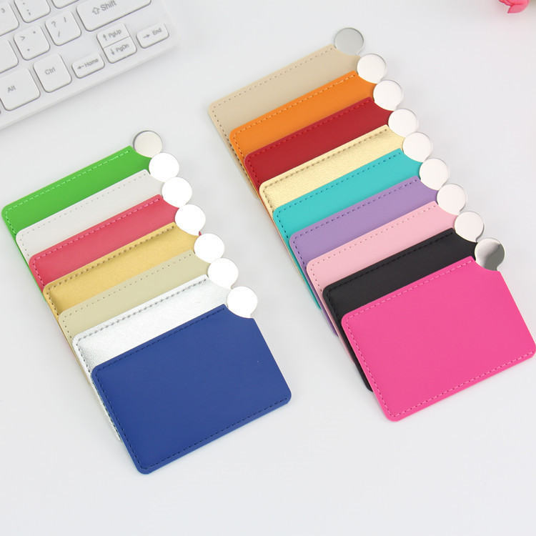 Stainless Steel Mirror Makeup Card Mirror Gift Portable Mirror