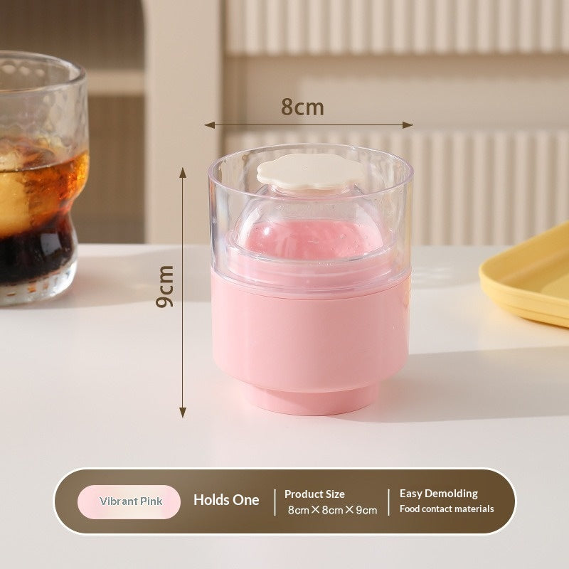 Practical 6cm Ice Ball Mold Plastic Quick-freezing Ice Sphere Mold Leak-proof Easy Release Ball Shape Mold For Home Kitchen Gadgets