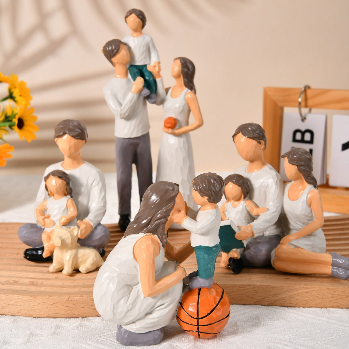 Family Statue Home Decor Gift Resin Craft Ornament
