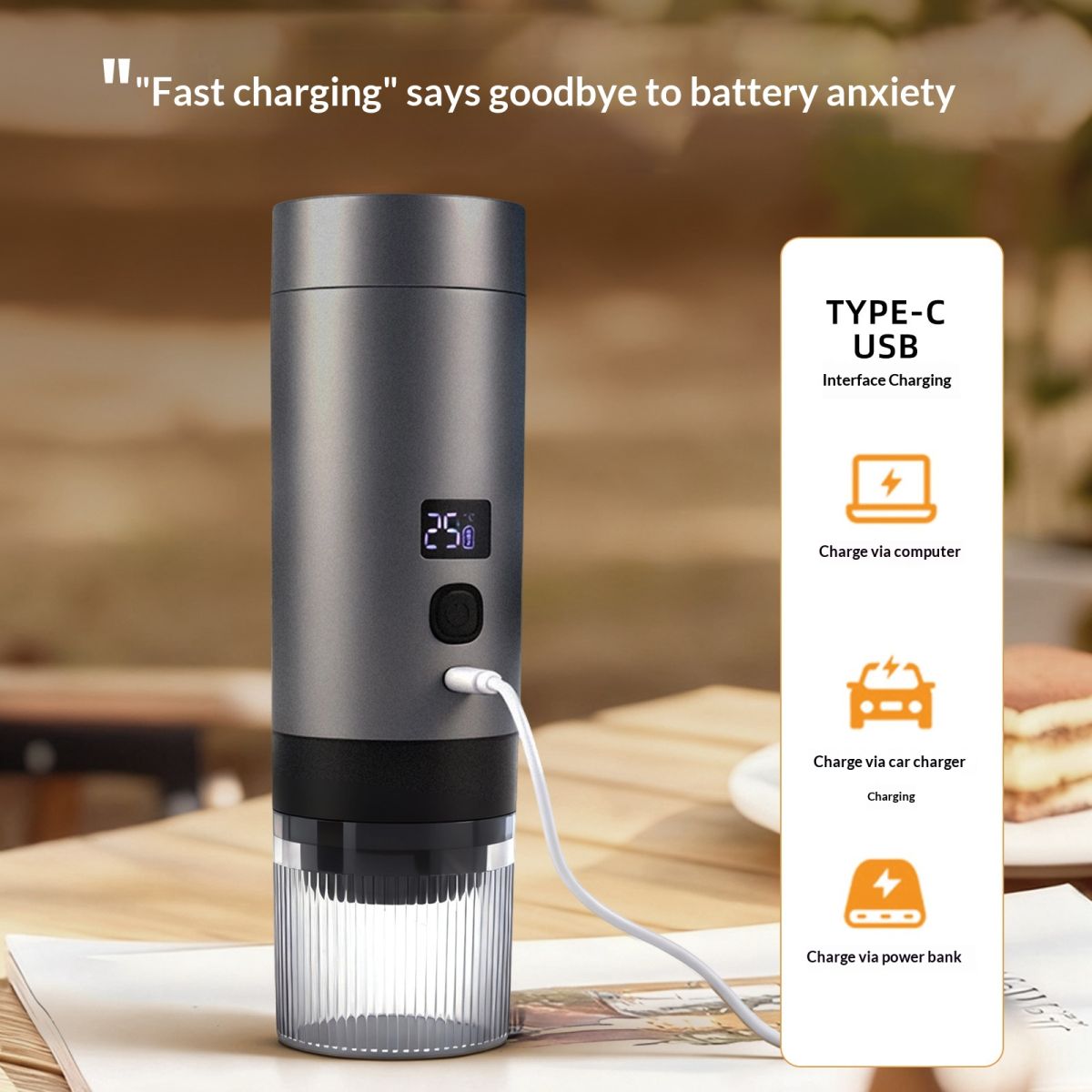 Portable Coffee Maker Compact For Home And Car Use