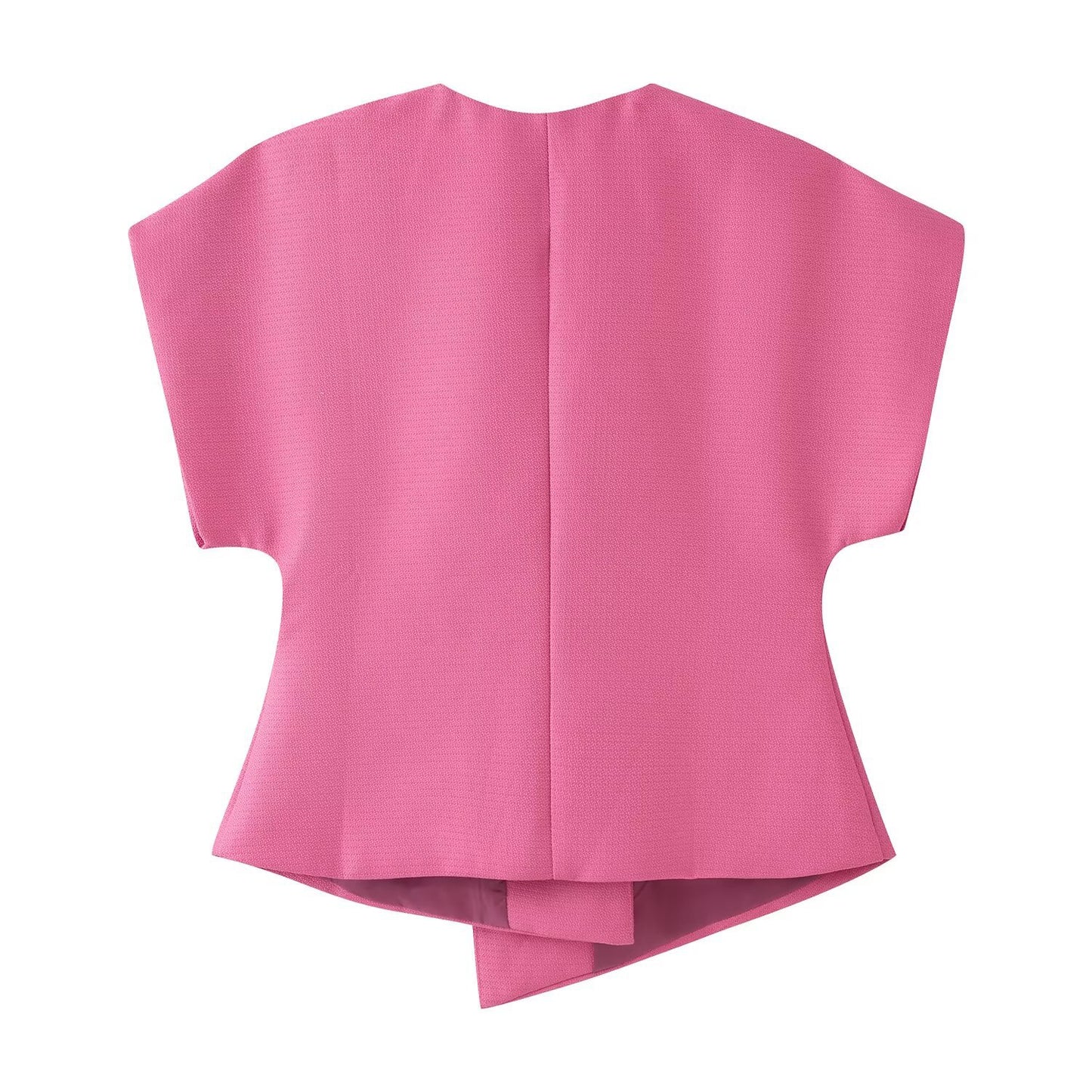Womens Fashion Versatile Elegant Short-sleeve Blouse
