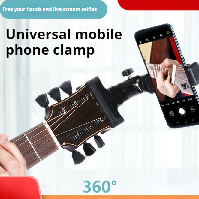 Folk Electric Guitar Mobile Phone Bracket Piano Hair Clip