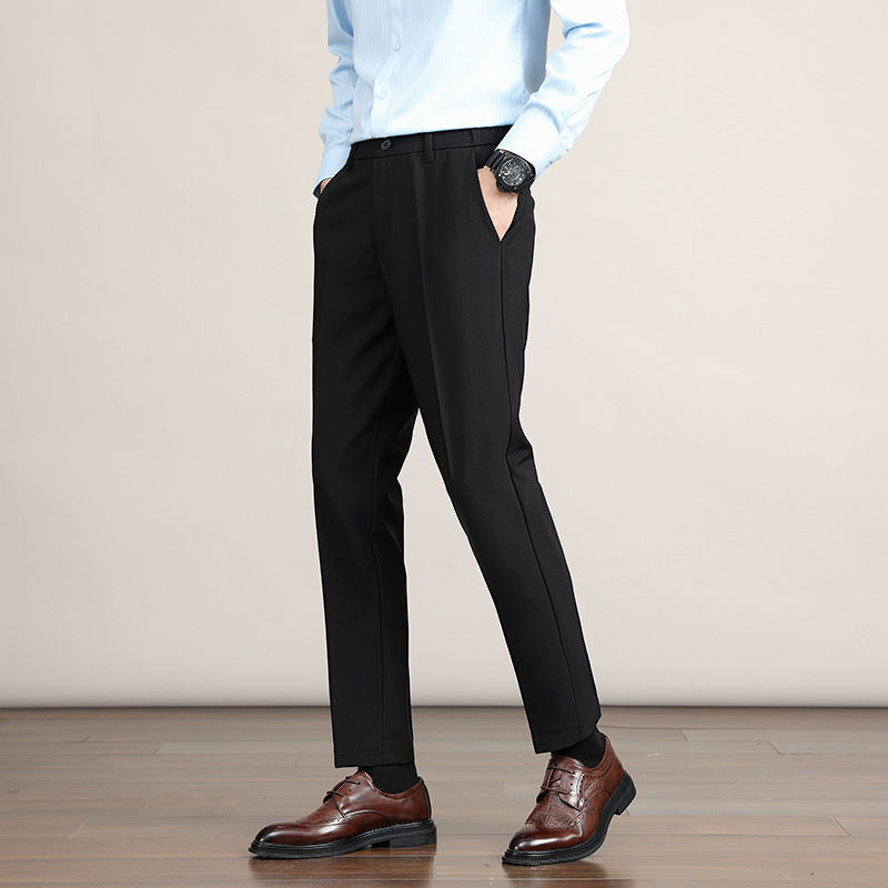 Korean-style Trendy Business Drop-crotch Mens Suit Pants