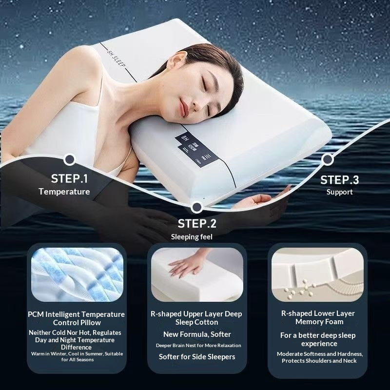 Deep Sleep Memory Slow-Rebound Pro Dual-CoreSingle-Core Zero-Pressure Neck-Care Pillow