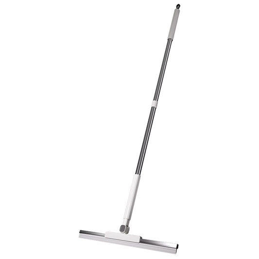 Broom Folding Dustpan Set Combination Household Broom Wiper Blade Hair Sweeping-Only 1pc Silicone Broom Floor Scraper, White Width 36cm, Length Approximately 132cm