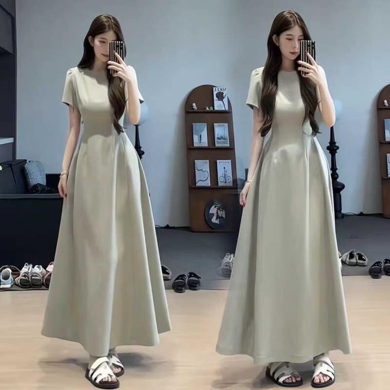 New French-style Tea-length Dress For Women