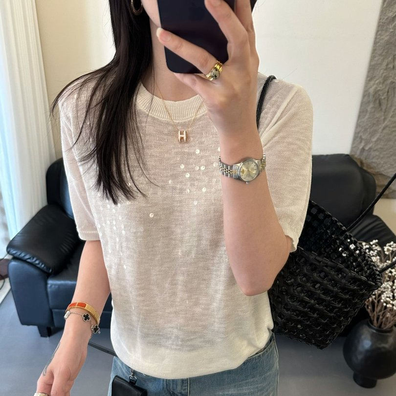 Summer High-end Korean-style Soft T-shirt Lightweight Top