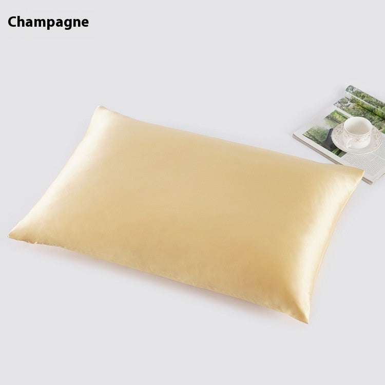 Plain Beauty Silk Hair Care Sleep Comfortable Thickened American Simple Double-sided Silk Pillowcase