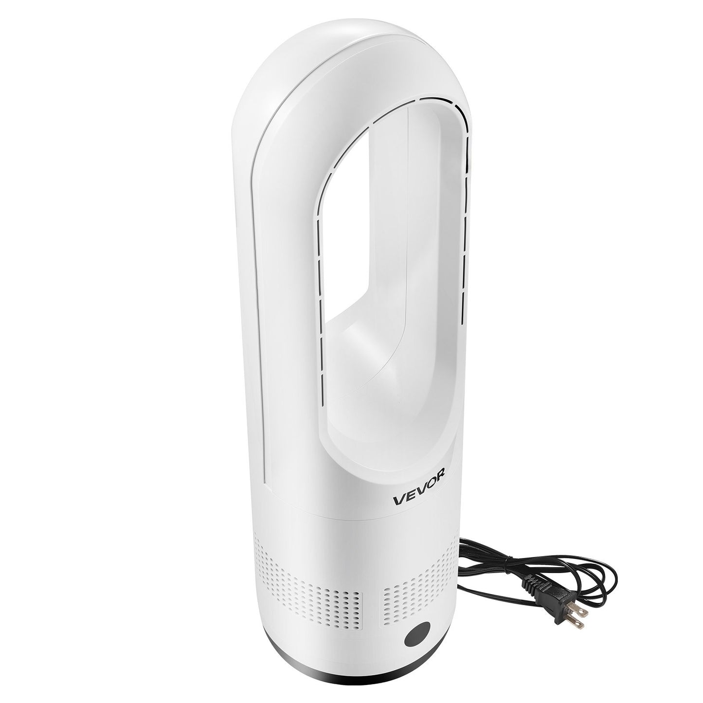 Bladeless Tower Fan, 80 Oscillating Standing Fan, 8 Speeds & 9-Hour Timer, 15.42 Ft High Velocity Floor Air Circulator, Powerful Airflow With Remote For Bedroom, Living Room, Home, Office,White