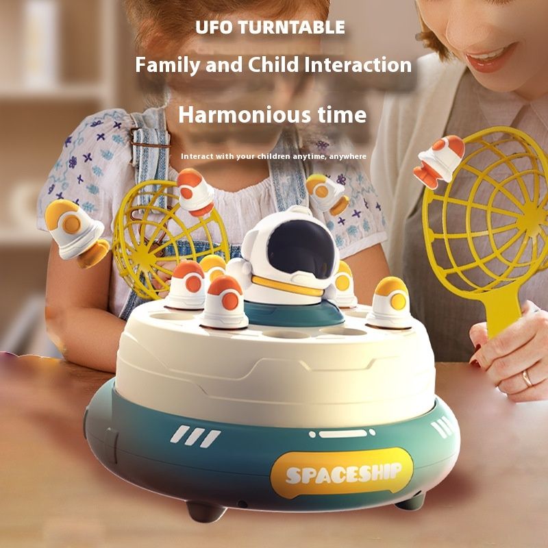Rocket Disc Bounce Turntable Child Concentration Training Toys