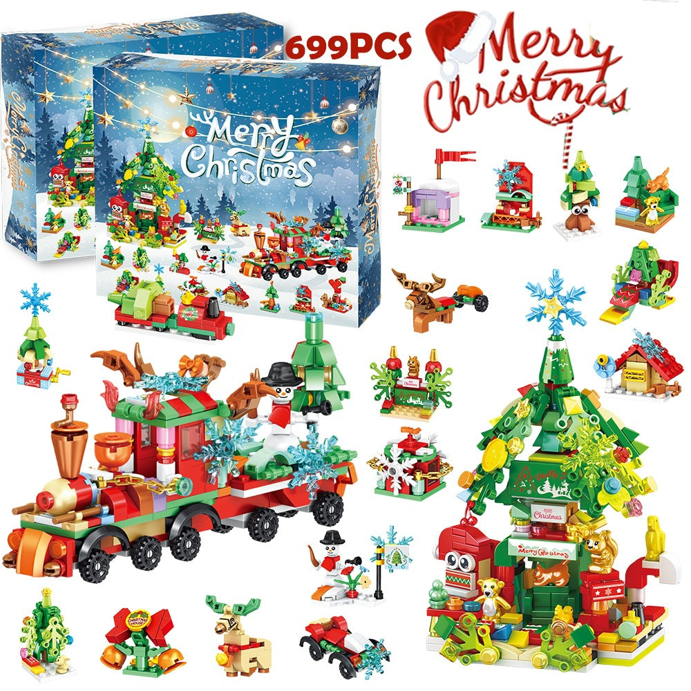 Christmas Tree Building Blocks Christmas Blind Box Christmas Gifts