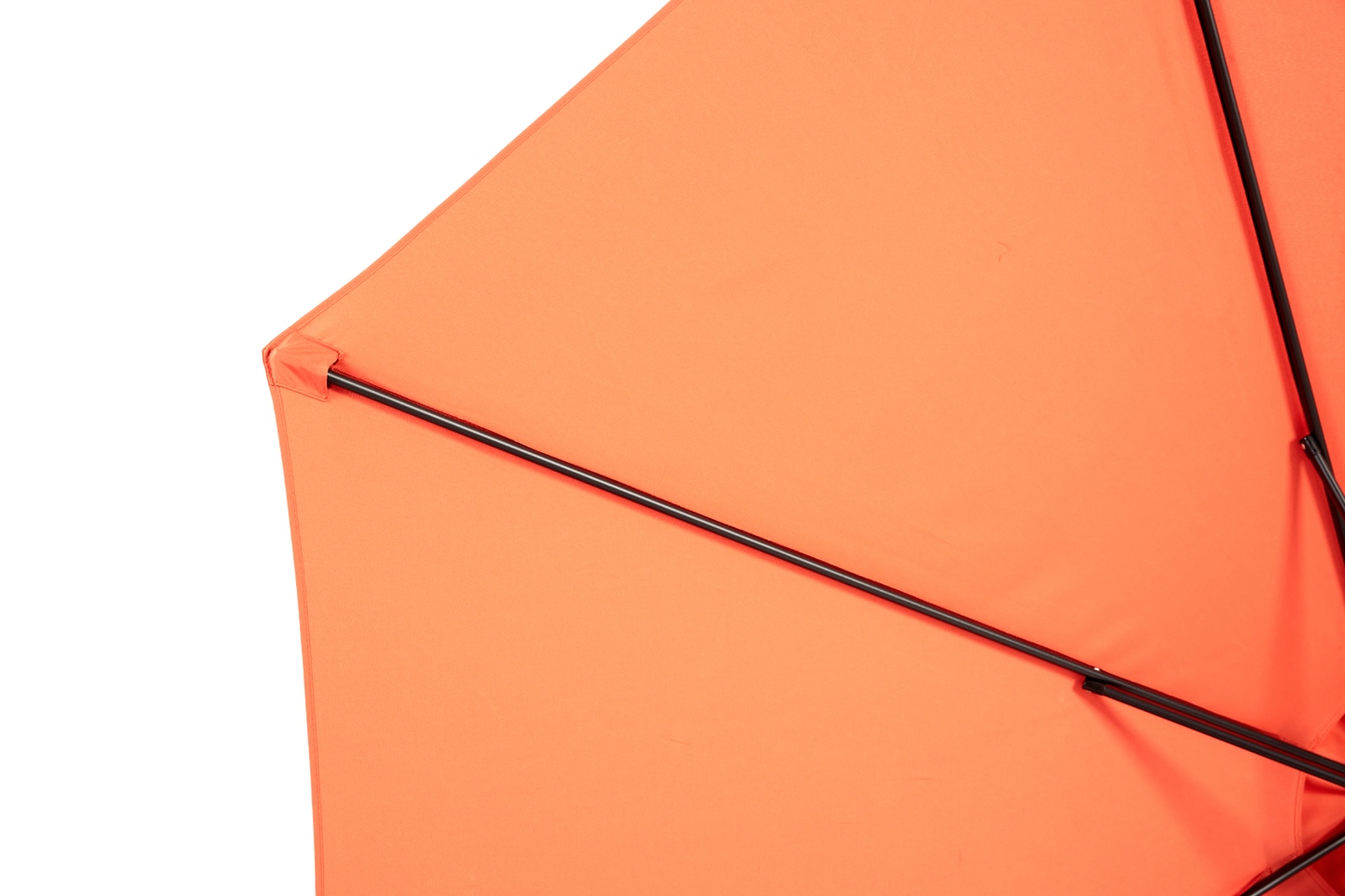 Best Choice Products 10ft Offset Hanging Market Patio Umbrella W Easy Tilt Adjustment, Polyester Shade, 8 Ribs For Backyard, Poolside -  Orange  No Base