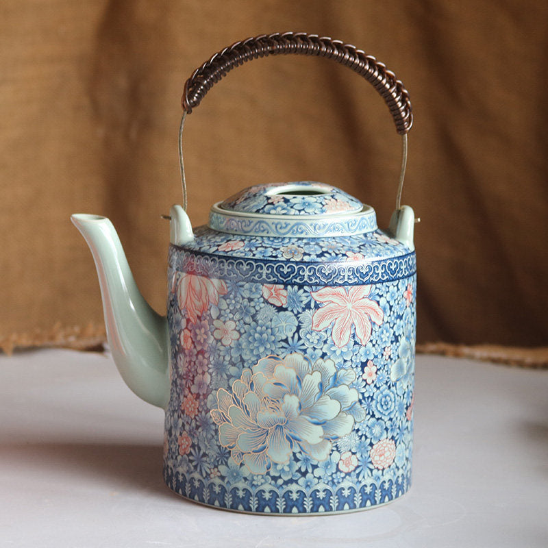 Ru Ware Handled Teapot Large Size For Brewing Tea