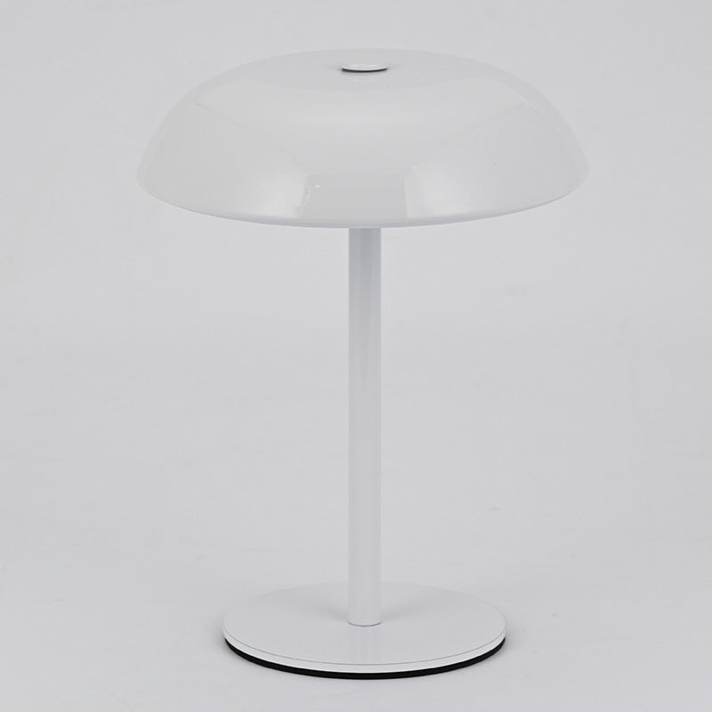 Iron Mushroom Charging Table Lamp For Bedroom And Dining Room Decor