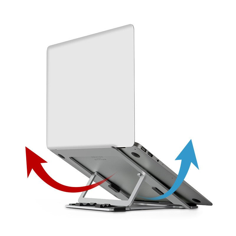 Aluminum Alloy Folding Multi-gear Adjustable Cooling Laptop Bracket