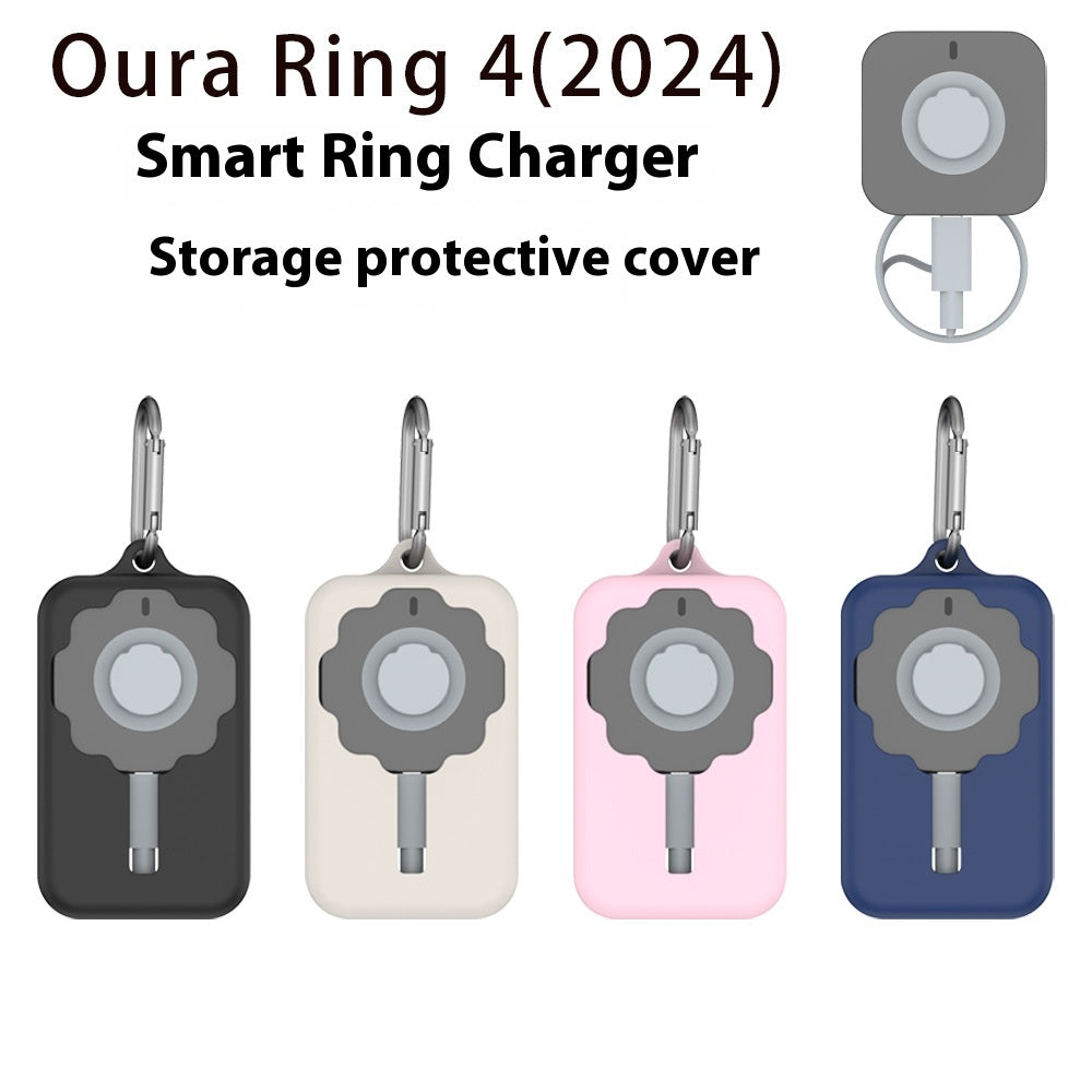 For 2024 Oura Ring 4 Smart Ring Charger Storage Protective Cover
