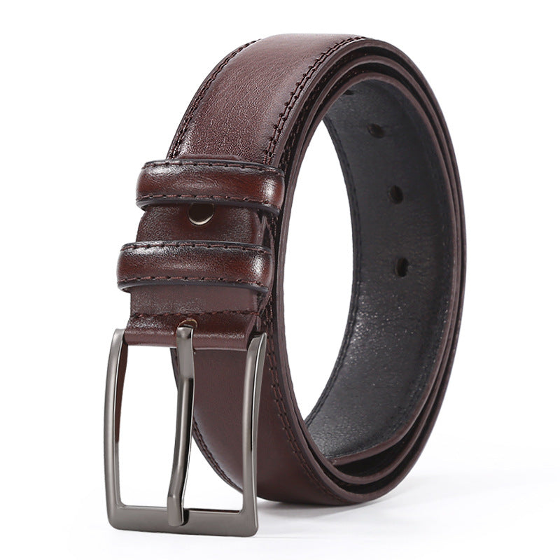 European And American Fashion Men's Business Belt New Creative Gifts Belt Laser Logo Factory Wholesale