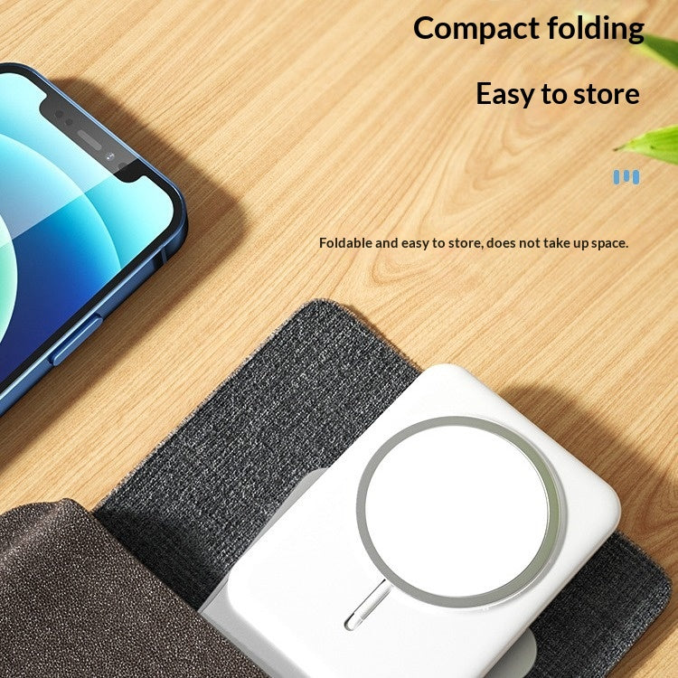 Aluminum Alloy Mobile Phone Wireless Charging Stand Convenient Magnetic Suction