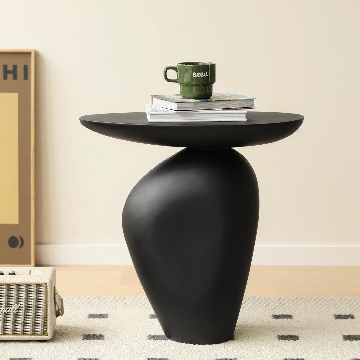 Black Irregular-shaped Pebbles For Home Use