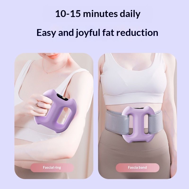 Multi-Function Electric Fascia Ring Full-Body Vibration Massager Fitness Shaping Fat-Burning Equipment Deep Tissue Massage