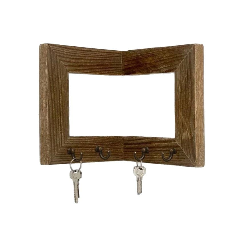 Wooden Key Hook Rack For Home Wall Corners