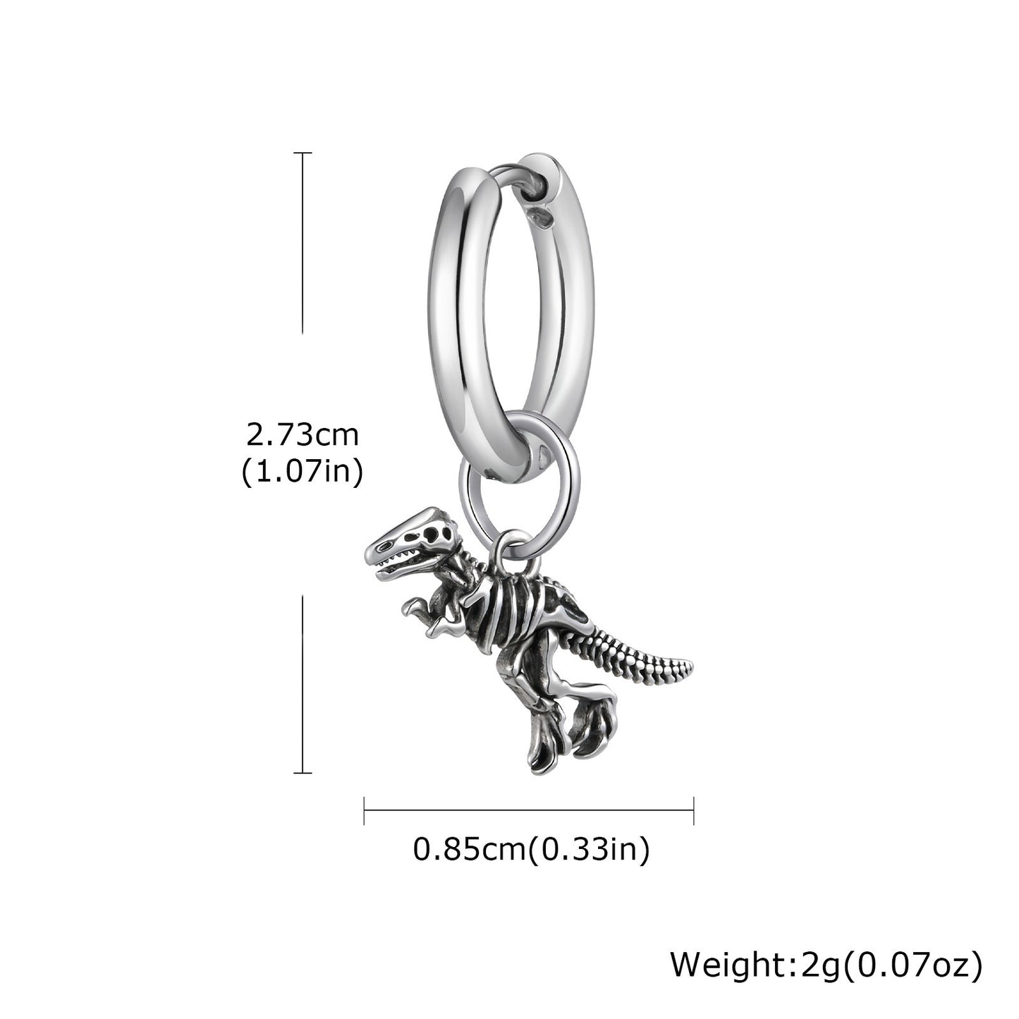 Stylish Dinosaur Skeleton Earrings As A Personalized Gift