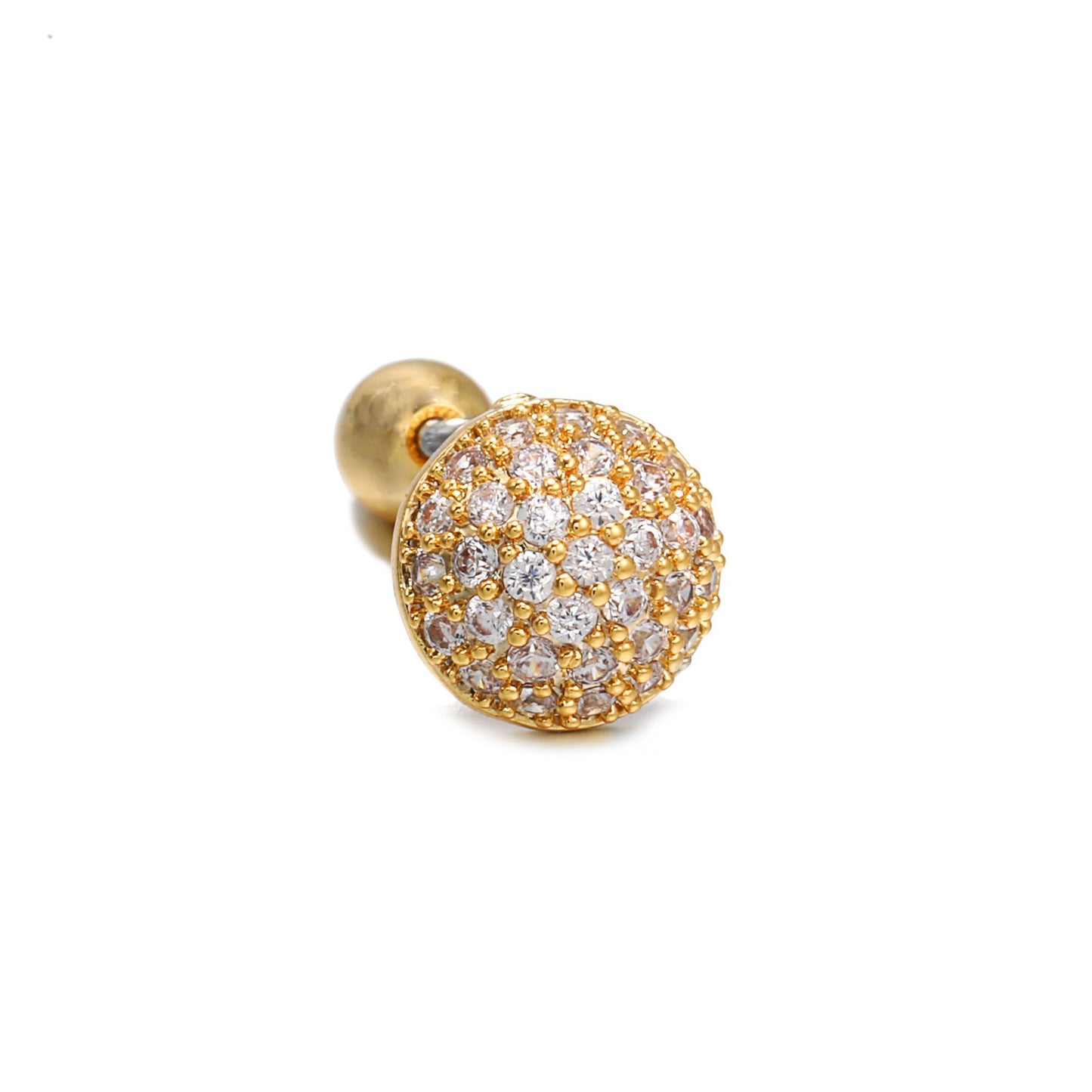 Korean-style Tassel Flower Screw Ball Ear Cartilage Piercing