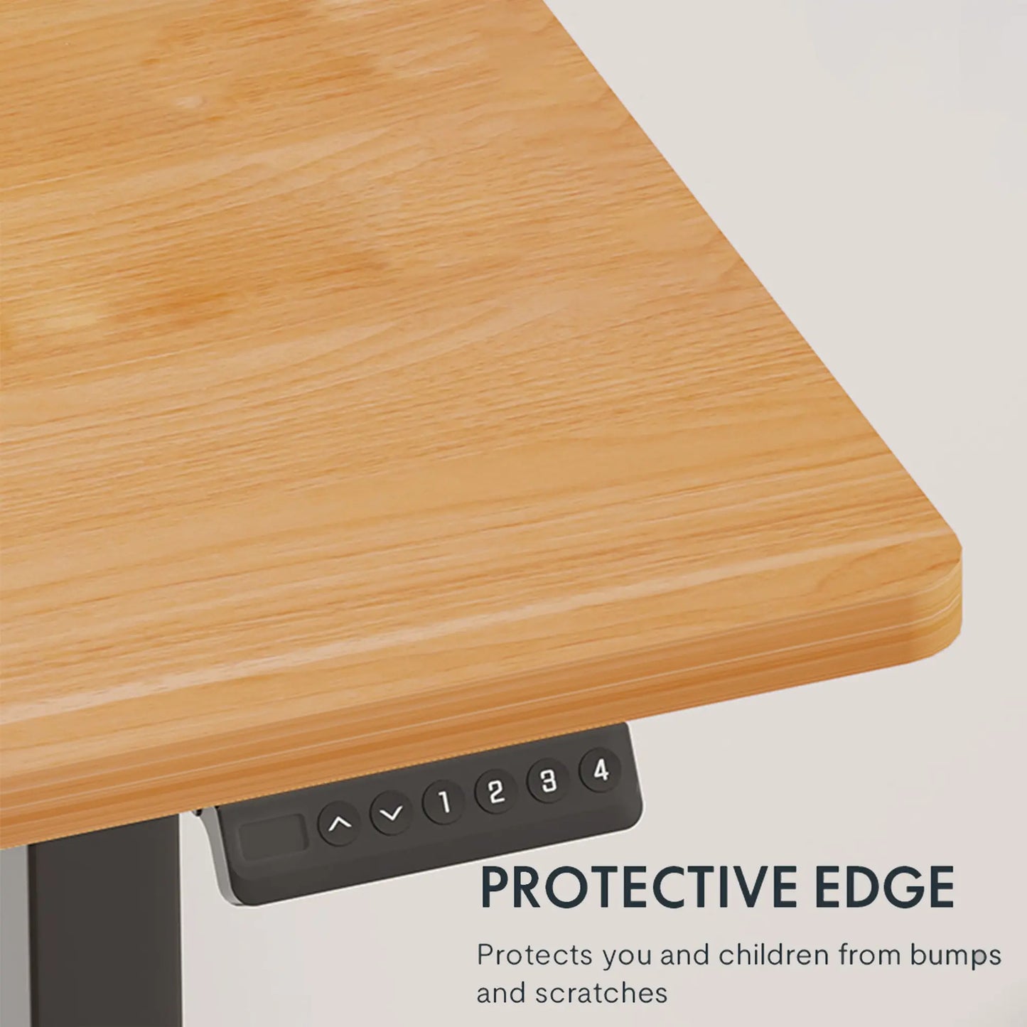 Electric Standing Desk Adjustable Height Desk Home Office Computer Workstation Sit Stand Up Desk, 48 X 24 Inches Grey Frame -Maple Top