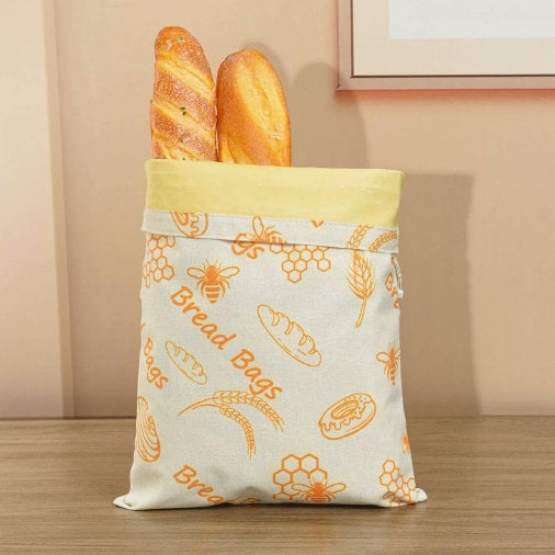 Removable Food-grade Double-layer Beeswax Bread Bag