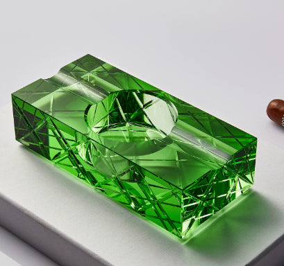 Creative K9 Crystal Glass Cigar-Specific Ashtray For Home Use