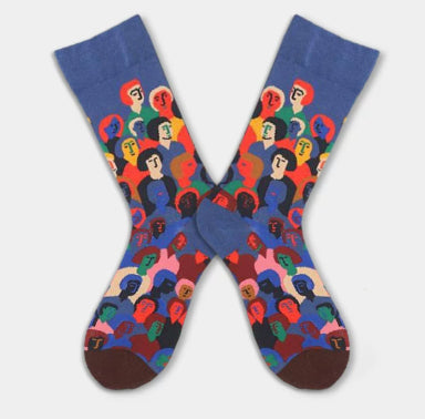 Personalized Oil Painting Ladies' Street Style Fashion Trend Cotton Socks