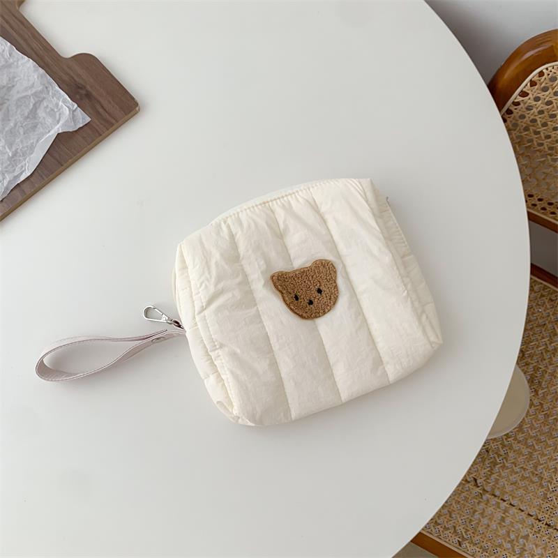 Bear Baby Stroller Storage Cloth Hanging Diaper Feeding Bottle Handbag Bedside Storage Cloth Bag